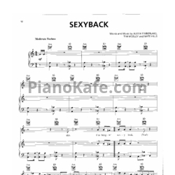 Ноты Justin Timberlake feat. Timbaland - SexyBack - предпросмотр