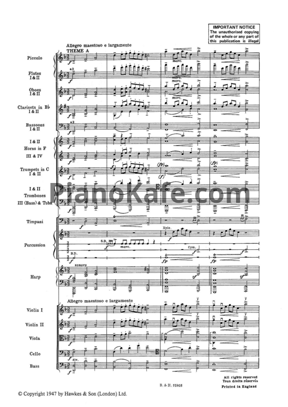 Ноты Б. Бриттен - Путеводитель по оркестру для юных слушателей (Op. 34) - PianoKafe.com
