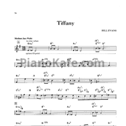 Ноты Bill Evans - Tiffany - предпросмотр
