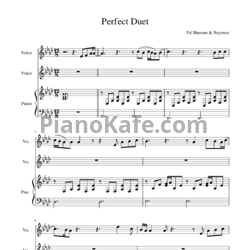 Ноты Ed Sheeran & Beyonce - Perfect duet - предпросмотр