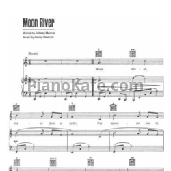 Ноты Dean Martin - Moon river - предпросмотр