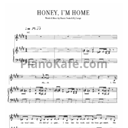 Ноты Shania Twain - Honey, I'm home - предпросмотр