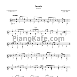 Ноты Д. Скарлатти - Соната K34/L7 - предпросмотр