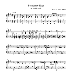 Ноты MAX feat. SUGA of BTS - Blueberry eyes - предпросмотр