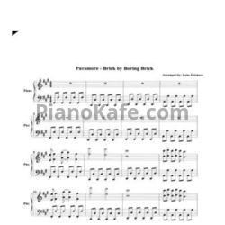 Ноты Paramore - Brick by boring brick - предпросмотр