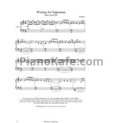 Ноты Daughtry - Waiting for superman - предпросмотр