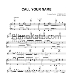 Ноты Daughtry - Call your name - предпросмотр