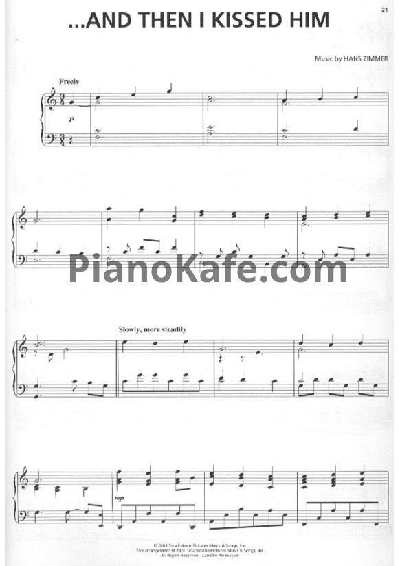 Ноты Hans Zimmer - Pearl Harbor (Книга нот) - PianoKafe.com