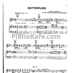 Ноты Michael Jackson - Butterflies - предпросмотр