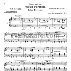 Ноты С. Борткевич - Семь пьес (Op. 4) - предпросмотр