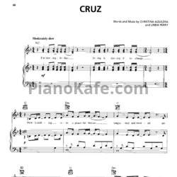Ноты Christina Aguilera - Cruz - предпросмотр