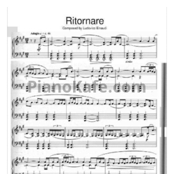 Ноты Ludovico Einaudi - Ritornare - предпросмотр