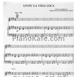 Ноты Ricky Martin - Livin' la vida loca - предпросмотр