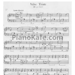 Ноты William Gillock - Valse triste - предпросмотр