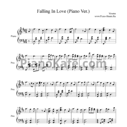 Ноты Yiruma - Falling in love - предпросмотр