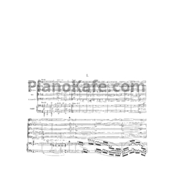 Ноты Эрнест Шоссон - Концерт для скрипки, фортепиано и струнного квартета ре мажор (Op. 21) - предпросмотр