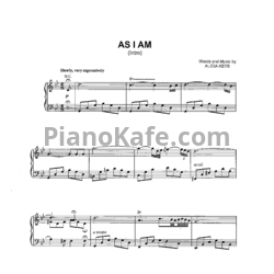 Ноты Alicia Keys - As I Am (Книга нот) - предпросмотр
