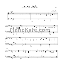Ноты Elton John - Carla / Etude - предпросмотр