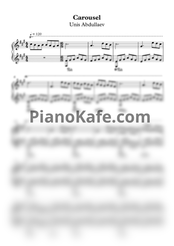 Ноты Unis Abdullaev - Carousel - PianoKafe.com