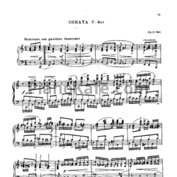 Ноты Николай Метнер - Соната C-dur (Op. 11, №3) - предпросмотр