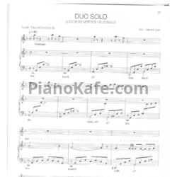 Ноты Paul de Senneville - Duo solo - предпросмотр