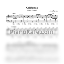 Ноты Austin Farwell - California - предпросмотр
