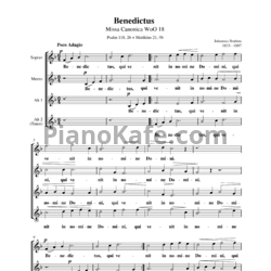 Ноты И. Брамс - Каноническая месса до мажор (WoO 18) - предпросмотр