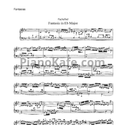 Ноты Иоганн Пахельбель - Фантазии - предпросмотр
