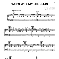 Ноты Mandy Moore - When will my life begin