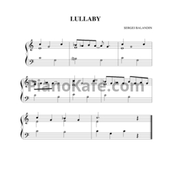 Ноты Сергей Баландин - Lullaby - предпросмотр