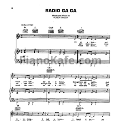 Ноты Queen - Radio Ga Ga - предпросмотр