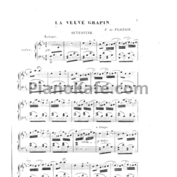 Ноты Фридрих фон Флотов - Оперетта "Вдова Грапен" - предпросмотр