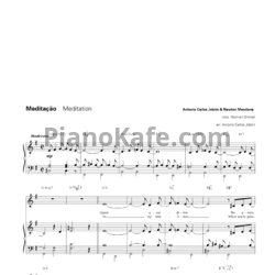 Ноты Antonio Carlos Jobim & Newton Mendonç - Meditation - предпросмотр