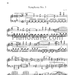 Ноты И. Брамс - Симфония №3 фа мажор (Op. 90) - предпросмотр