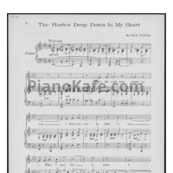 Ноты Cole Porter - The harbor deep down in my heart - предпросмотр
