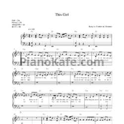 Ноты Kungs vs Cookin’ on 3 Burners - This girl