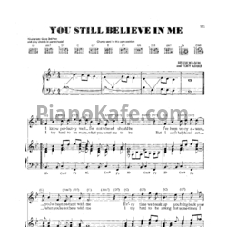Ноты The Beach Boys - You still believe in me - предпросмотр