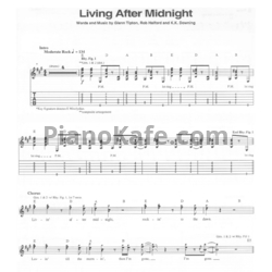 Ноты Judas Priest - Living after midnight