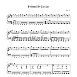 Ноты Sum 41 - Twisted by design - предпросмотр