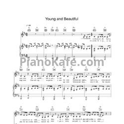 Ноты Елена Романова - Young and beautiful - предпросмотр