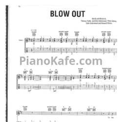 Ноты Radiohead - Blow out - предпросмотр