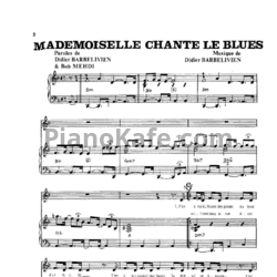 Ноты Patricia Kaas - Mademoiselle chante le blues