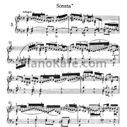 Ноты И. Бах - Соната (BWV 964) - предпросмотр