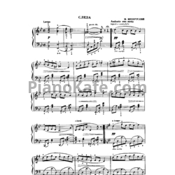 Ноты М. П. Мусоргский - Слеза - предпросмотр