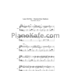 Ноты Lana Del Rey - Summertime sadness (Manu M.) - предпросмотр
