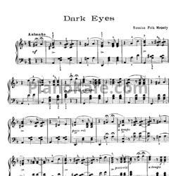 Ноты Флориан Герман - Очи черные