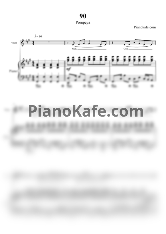 Ноты Pompeya - 90 - PianoKafe.com