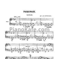 Ноты Луи Моро Готшалк - Pasquinade (Op. 59) - предпросмотр