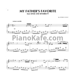 Ноты Patrick Doyle - My father's favorite - предпросмотр
