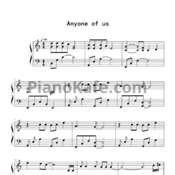 Ноты Gareth Gates - Anyone of us